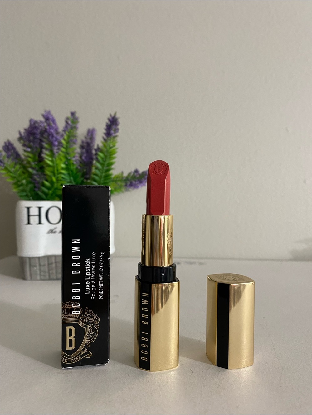 505 City Dawn ~ Bobbi Brown Luxe Lipstick, Full Size, 0.12 OZ, New With Box